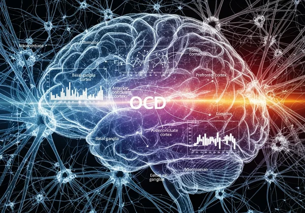 Abstract visualization of the human brain