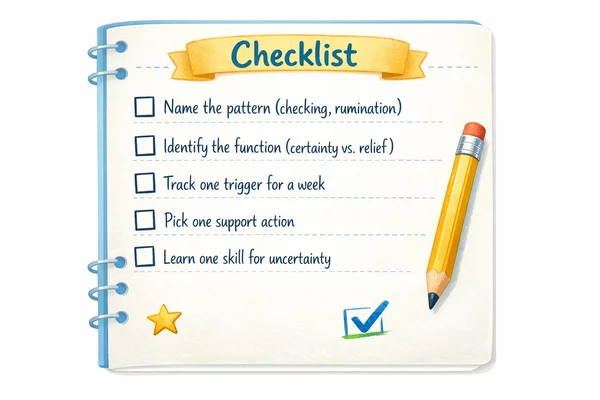OCD next steps checklist