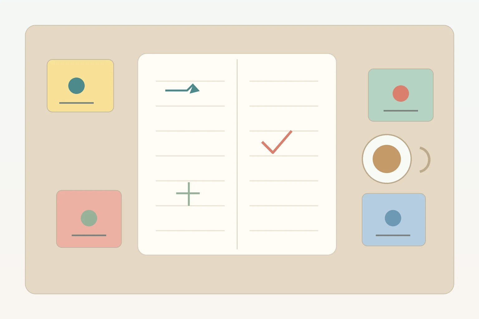 Supportive notes about behavior patterns