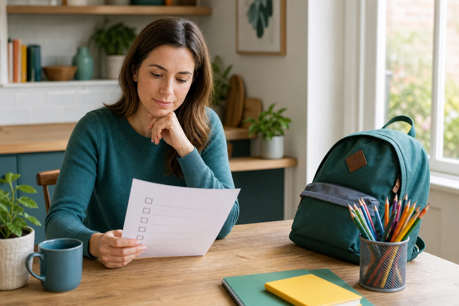 Parent reviewing child OCD patterns