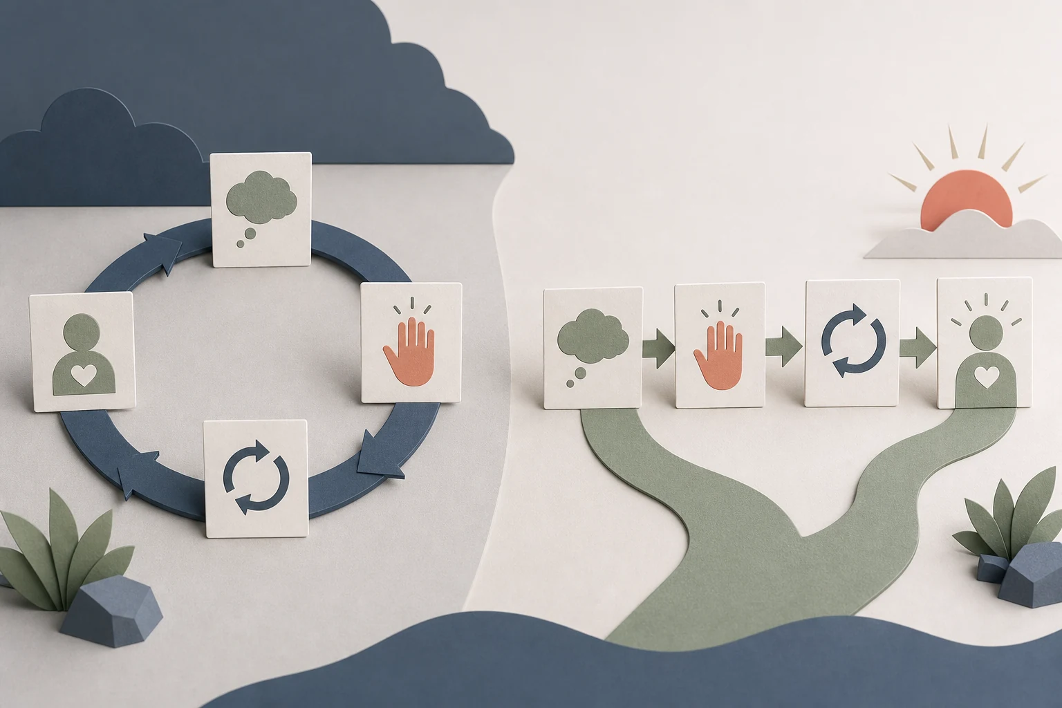 Thought cycle and response path