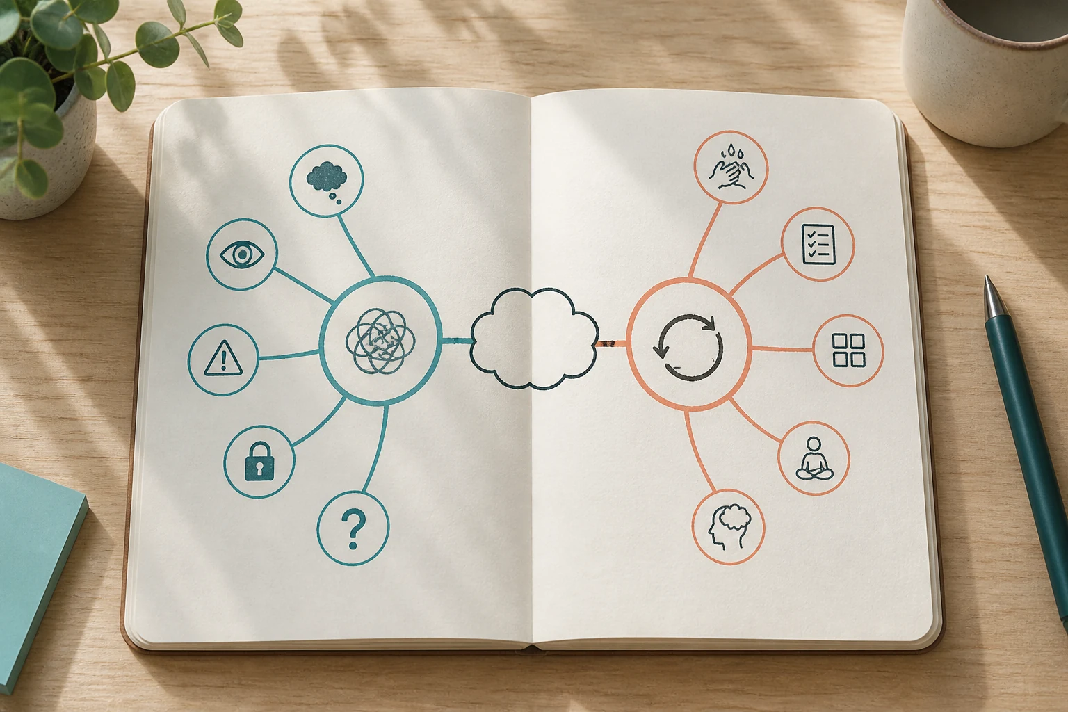 Calm mind map